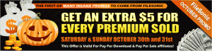 October Promo from FileSonic - get $5 for each premium!