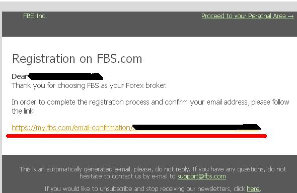 email verification FBS